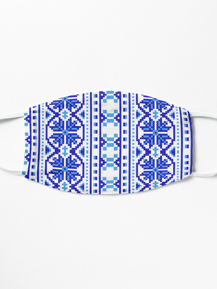 Alternate view of #UkrainianFolkCostumePattern #ukrainianfolk #costumepattern #ukrainian #folk #costume #pattern #decoration #ornate #abstract #textile #creativity #fashion #repetition #vertical #colorimage #retrostyle Mask