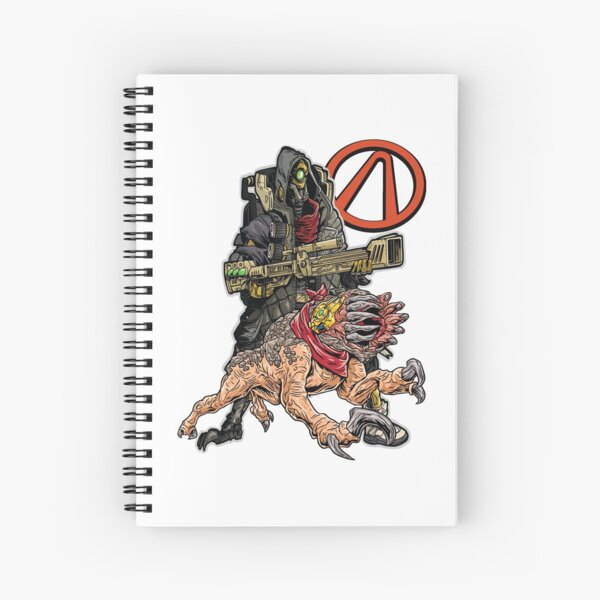 FL4K The Beastmaster With Guard Skag Vault Symbol Borderlands 3 Rakk Attack! Spiral Notebook