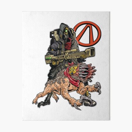 FL4K The Beastmaster With Guard Skag Vault Symbol Borderlands 3 Rakk Attack! Art Board Print