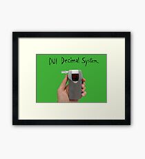 DUI Decimal System Framed Print