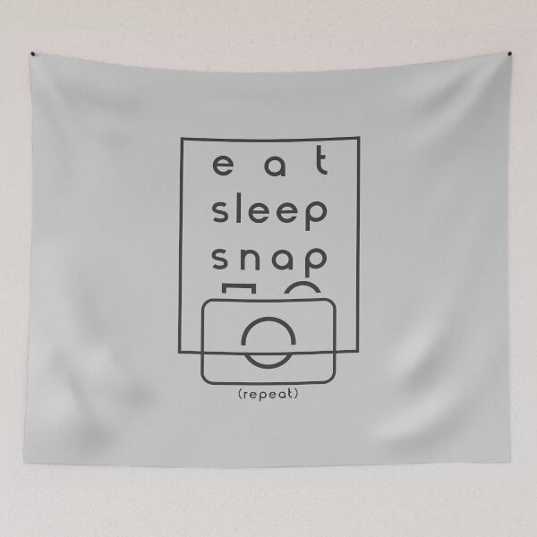 Artikelvorschau, Eat Sleep Snap Repeat Print für Fotografen entworfen und verkauft von PMDConcepts.