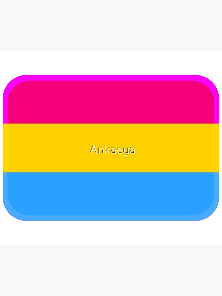 Lgbtq Pansexual Pride Flag Poster By Ankaeya Redbubble 