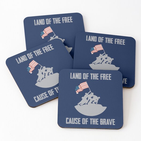 Item preview, Land of the Free Cause of the Brave - Fourth of July Design designed and sold by TrendsnHolidays.