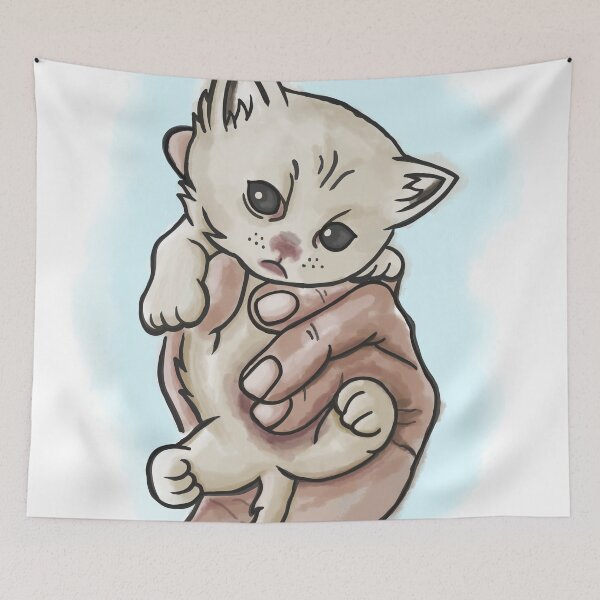 Item preview, Cute Kitty on hand  designed and sold by SPBscreenStudio.