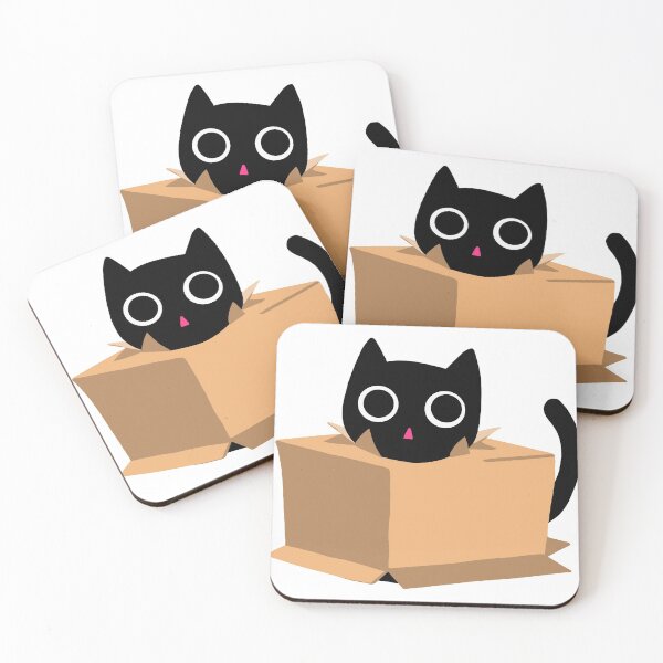 Item preview, Black cat in a box  designed and sold by Bob Wong.