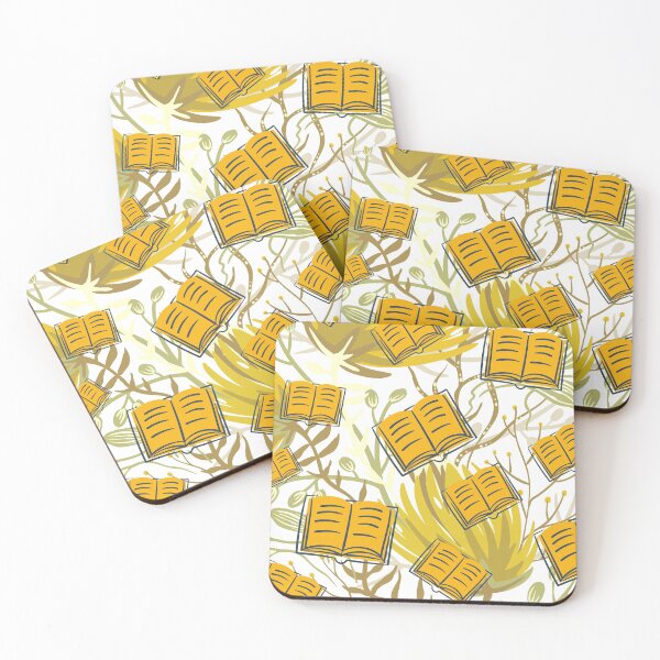 Item preview, Floral Books Yellow designed and sold by ThePoisoned Pen.