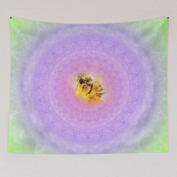 Item preview, save the honey bee mandala  designed and sold by sharanarnoldart.