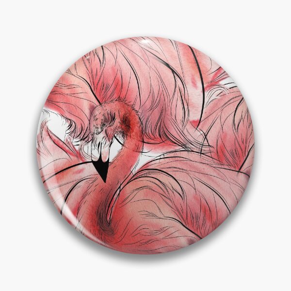 Item preview, Seamless floral pattern with flamingo designed and sold by Olga Melikhova.