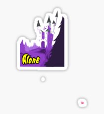 Halloween spooky alone at the castle Sticker
