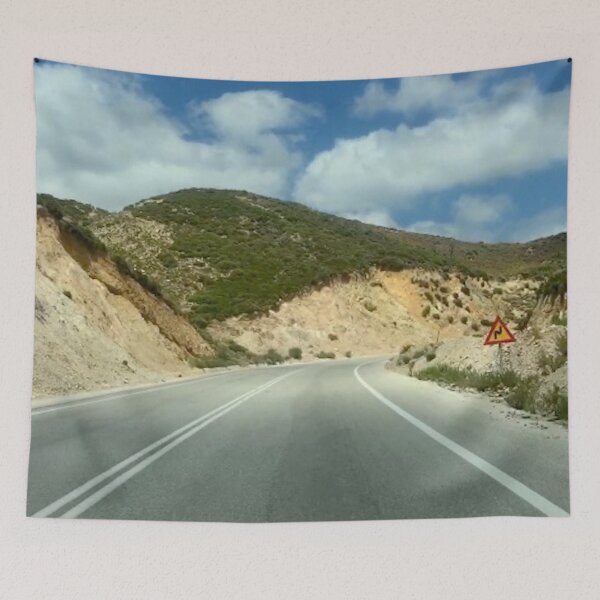 Item preview, Road and cliff edge in Crete designed and sold by selfdevelopment.