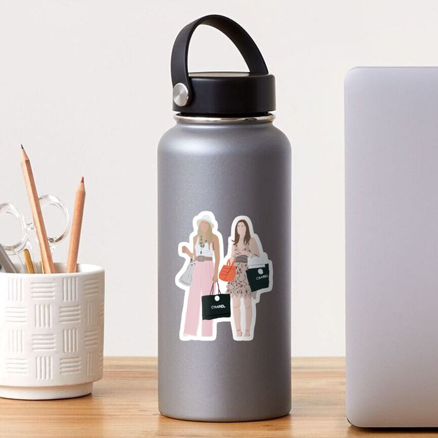Serena and Blair In Paris gossip girl Sticker