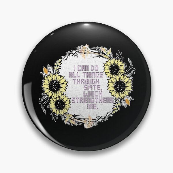 Item preview, Sunflower Cross Stitch I Can Do All Things Through Spite, Which Strengthens Me designed and sold by aaallsmiles.