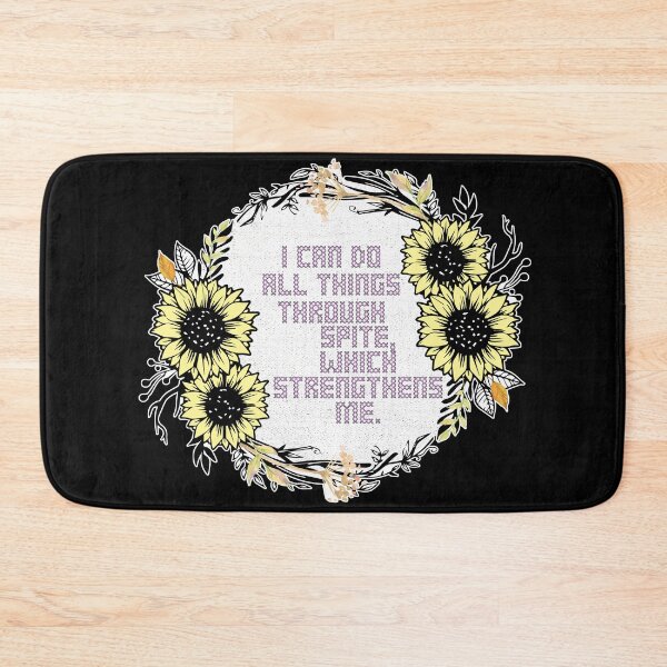 Item preview, Sunflower Cross Stitch I Can Do All Things Through Spite, Which Strengthens Me designed and sold by aaallsmiles.