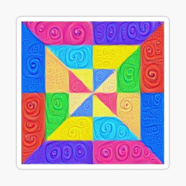 Item preview, DeepDream Color Squares Visual Areas 5x5K v1448115896 designed and sold by blackhalt.