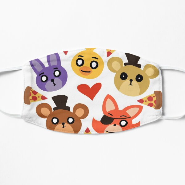 Foxy Face Masks Redbubble - how to find secret character 1 and 2 badges in roblox afton 39 s