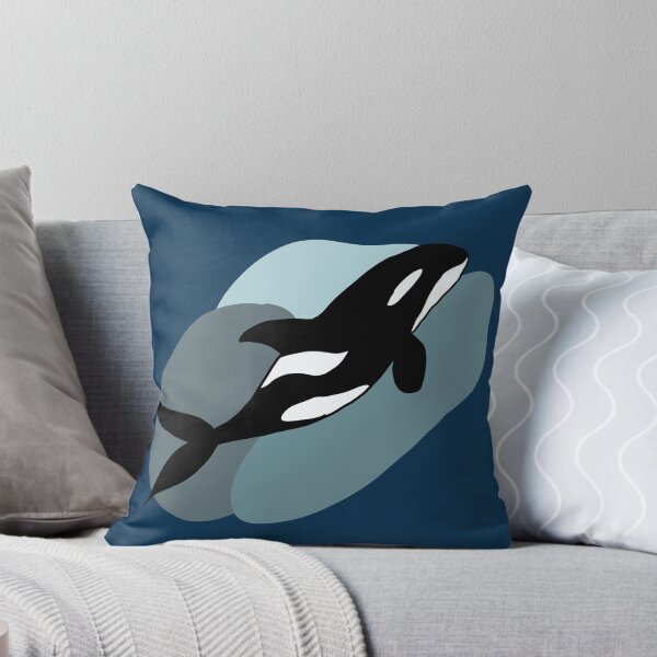 Item preview, Orca with Blue and Gray background designed and sold by Squiddllr.