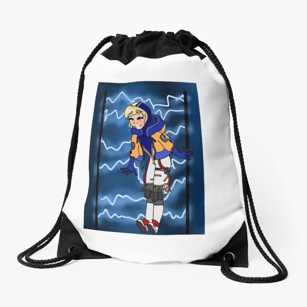 "APEX LEGENDS Wattson design " Drawstring Bag by VivDraws Redbubble