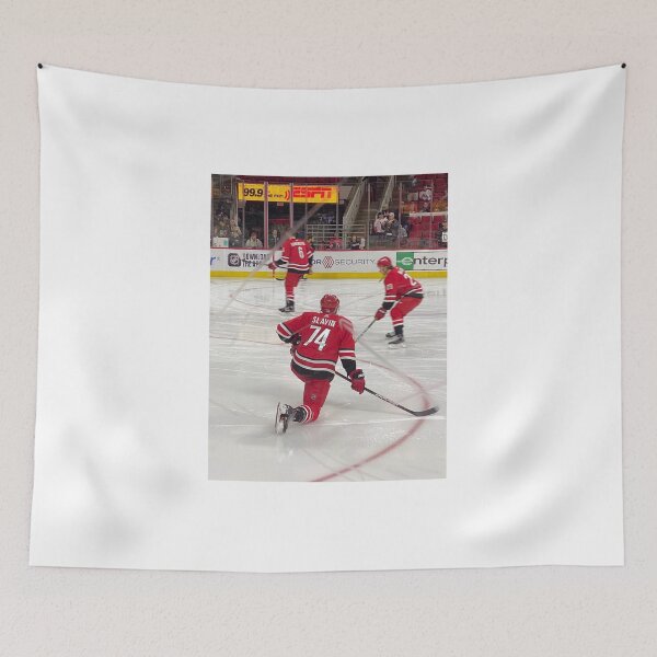 Item preview, Jaccob Slavin warmup pic designed and sold by CANIAC74.