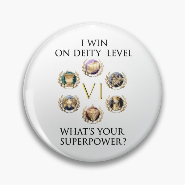 Item preview, I WIN ON DEITY LEVEL, WHAT'S YOUR SUPERPOWER? designed and sold by Image NDesign.
