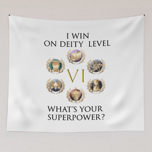 Item preview, I WIN ON DEITY LEVEL, WHAT'S YOUR SUPERPOWER? designed and sold by Image NDesign.