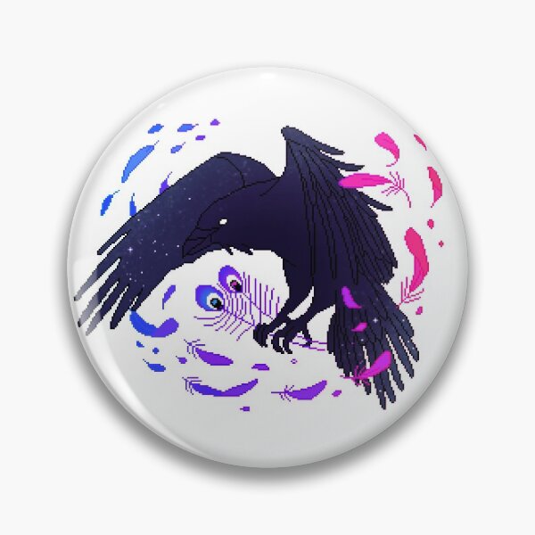 Item preview, Bisexual Pride Galaxy Raven (requested) designed and sold by OceanicScribble.