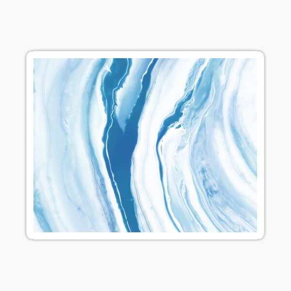 Beautiful waves pattern : Peace of art Sticker