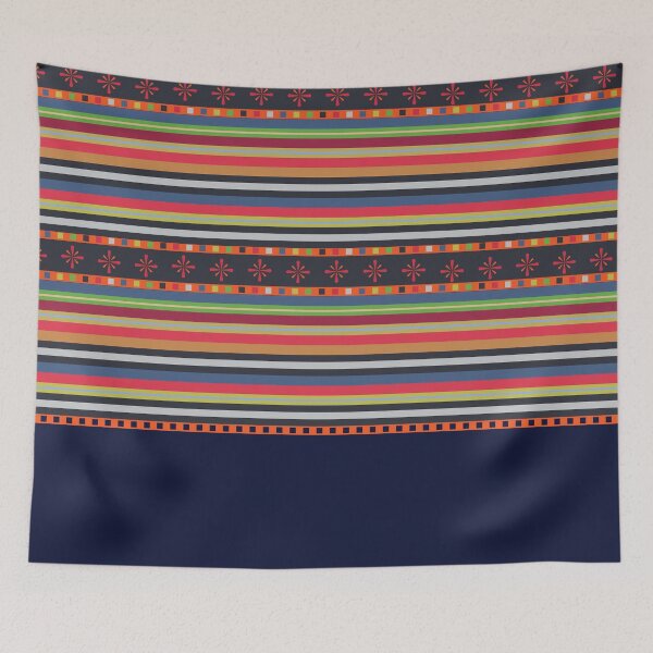 Item preview, Vietnamese Colorful Ethnic Textile Pattern designed and sold by worldways.