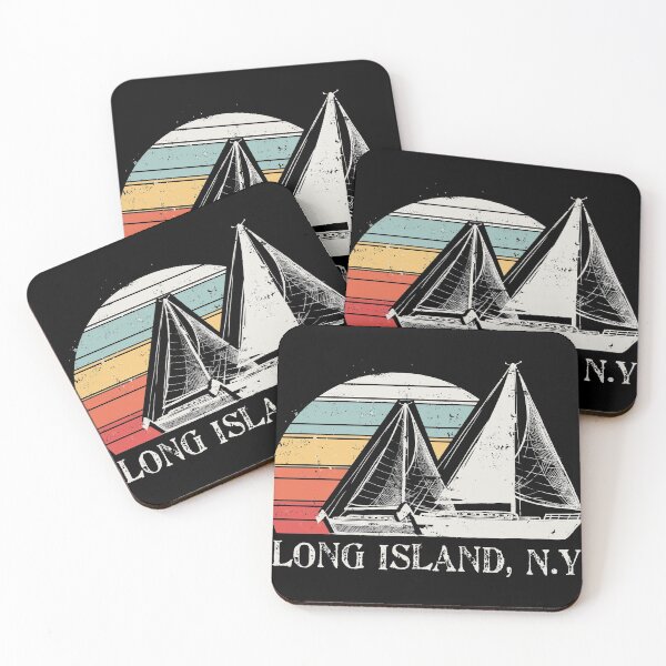 Item preview, Long Island Sailboat Gift Design Idea Vintage Sunset graphic designed and sold by Lisbob.