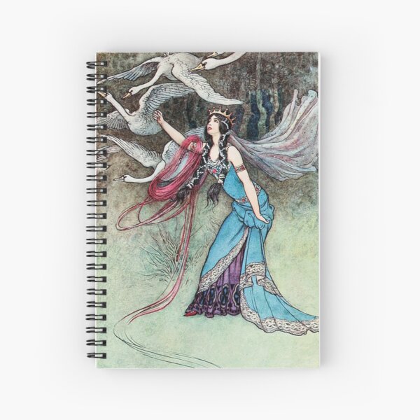 Item preview, The Queen and the Swans Warwick Goble designed and sold by RedCapeTales.