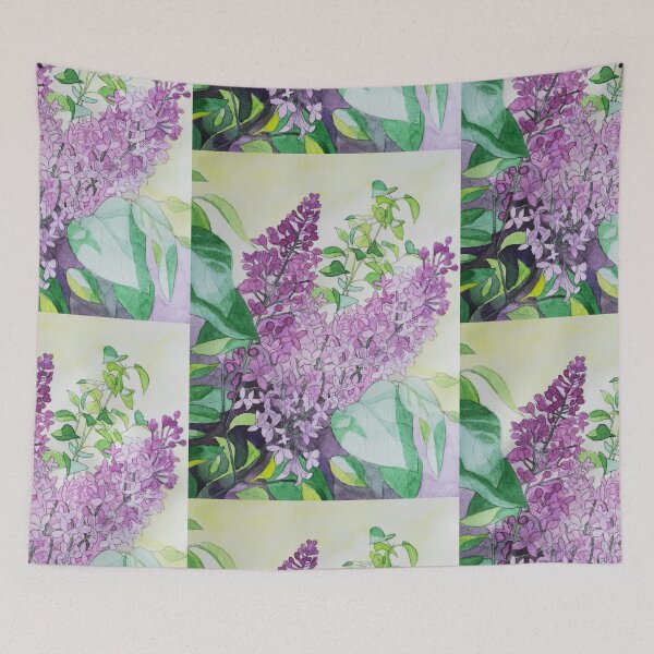 Item preview, Watercolour lilacs painting  designed and sold by esvb.