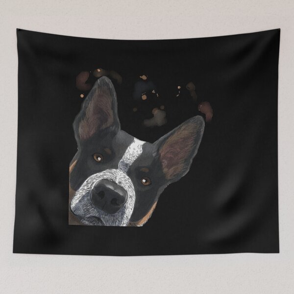 Artikelvorschau, Neugieriger Australian Cattle Dog Hund entworfen und verkauft von alwe-designs.