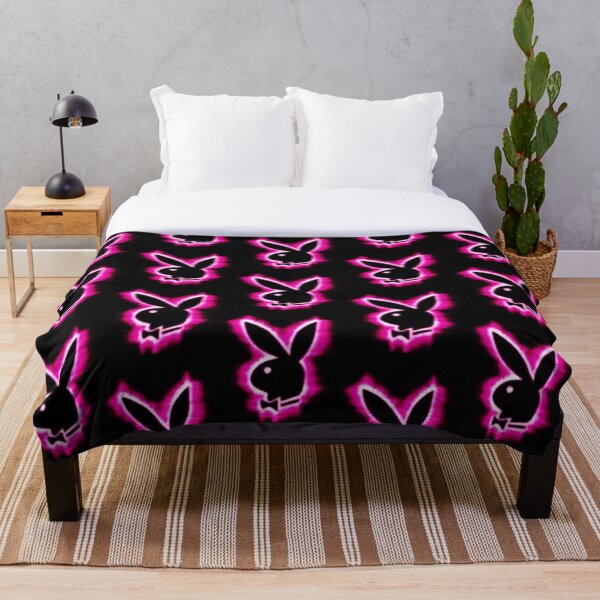 y2k pink bunny aesthetic Throw Blanket