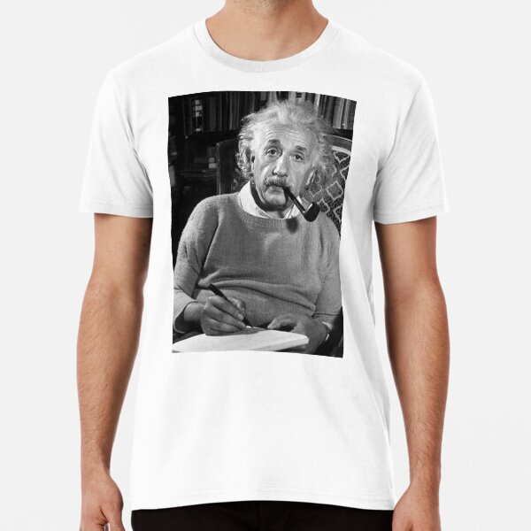 Artikel-Vorschau von Einstein Pipe Portrait Tee, designt und verkauft von KingSwaidner.