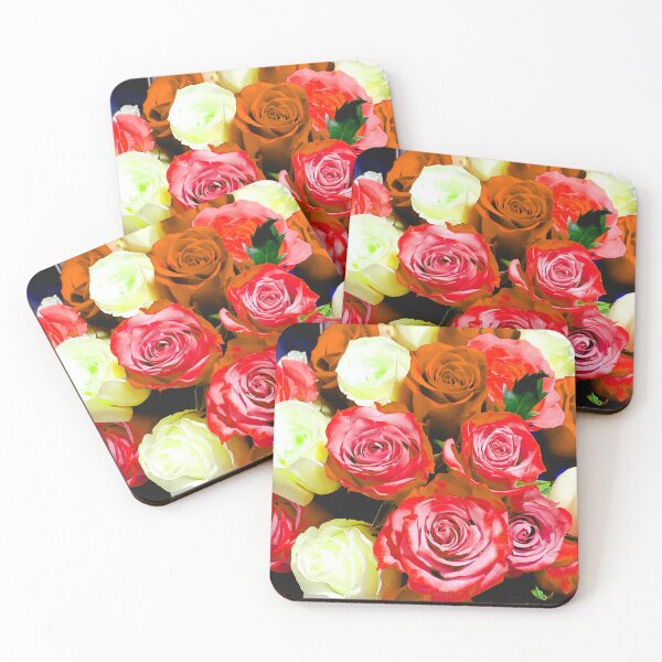 Item preview, Lovely Roses, Blush, Cream and Tangerine designed and sold by IgniteWithin.