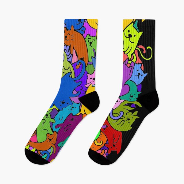 Item preview, Colorful Kitty Cats designed and sold by Alondra.