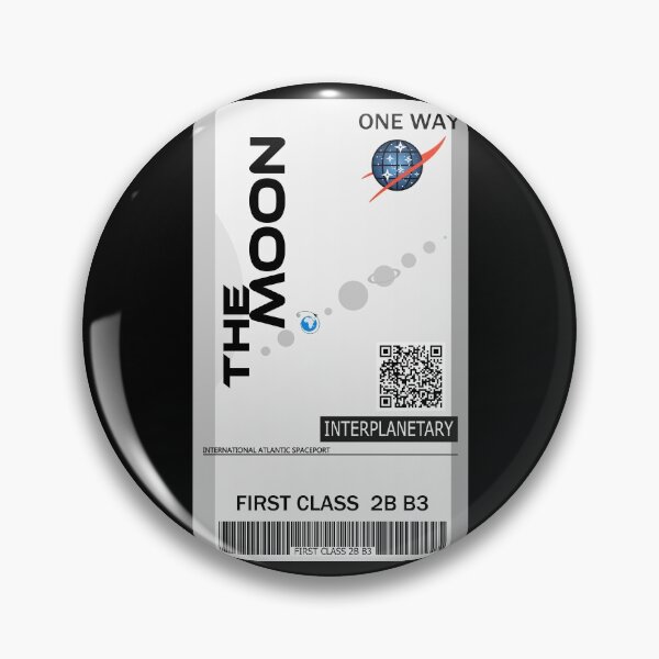 Item preview, The Moon space ticket designed and sold by jc007.