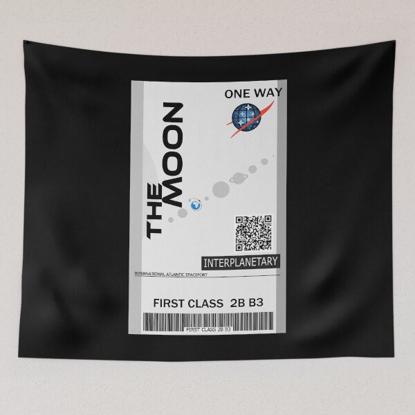 Item preview, The Moon space ticket designed and sold by jc007.