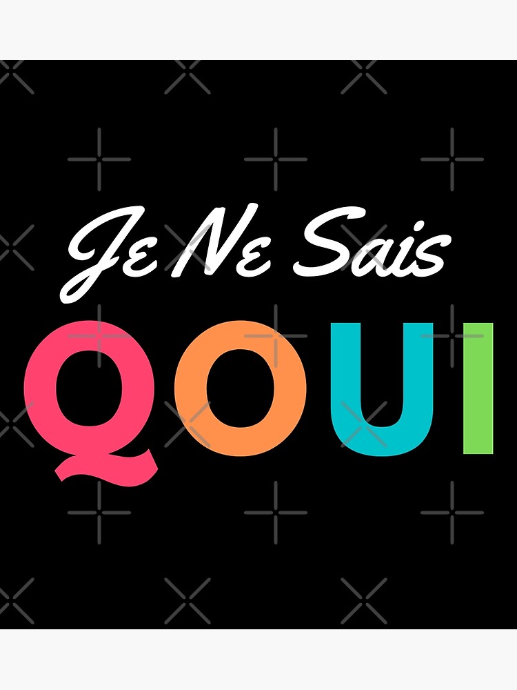 french-saying-je-ne-sais-quoi-in-colors-poster-by-amineangx-redbubble