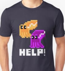 Help! Save the Cuttlefish Cute Pixel Art Shirt (Dark) Unisex T-Shirt