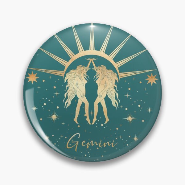 Item preview, Gemini Twins Night and Day Sun and Stars - Teal designed and sold by Breece.