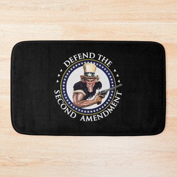 Item preview, Uncle Sam Defends / Protects the 2nd Amendment  / White Text designed and sold by RepublicArt.