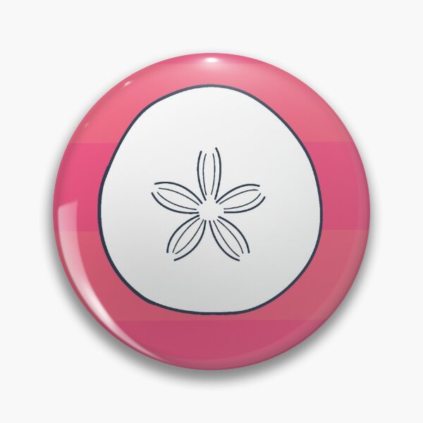 Item preview, Sand Dollar On Bold Pink Stripes designed and sold by SharksOnShore.