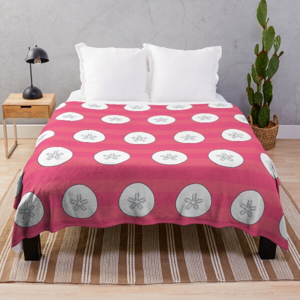 Item preview, Sand Dollar On Bold Pink Stripes designed and sold by SharksOnShore.