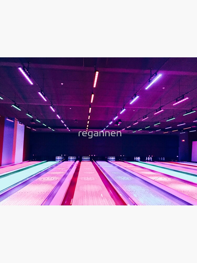 "neon bowling alley " Poster for Sale by regannen Redbubble