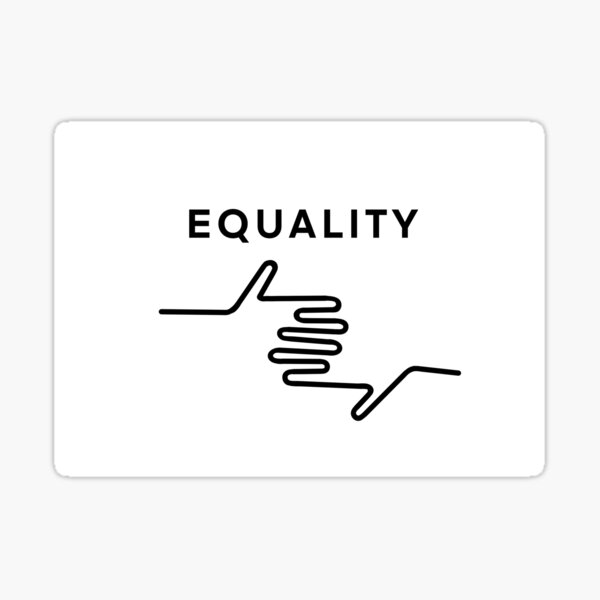 Equality Sticker Stand Together Sticker For Sale By Jannaverhoeff