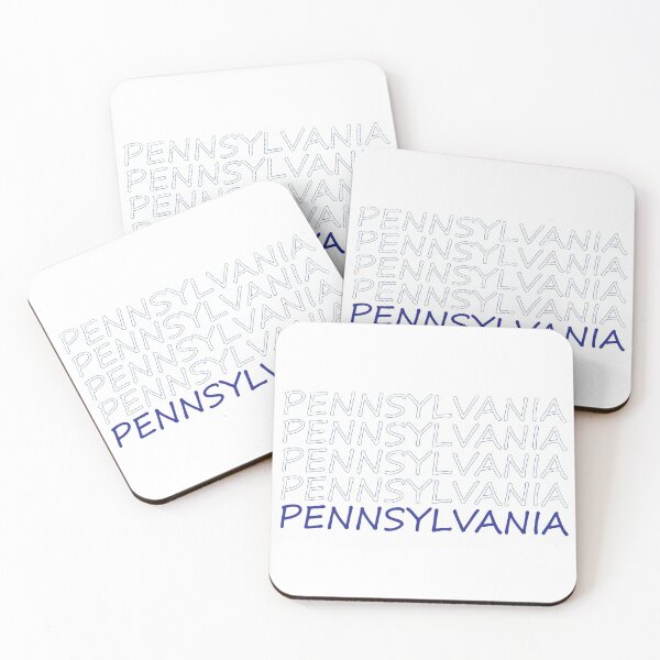 Item preview, Pennsylvania Repeating Blue Bold Uppercase designed and sold by artbylukas.