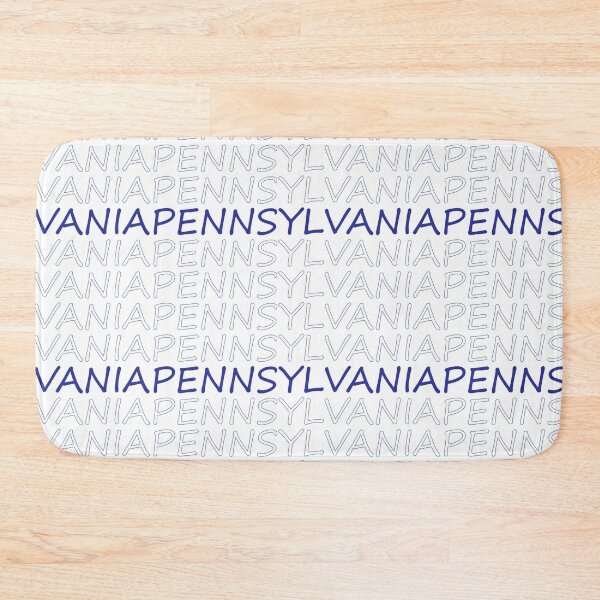 Item preview, Pennsylvania Repeating Blue Bold Uppercase designed and sold by artbylukas.
