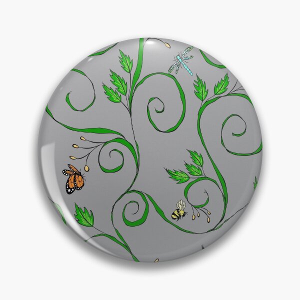 Item preview, Swirling vines with insects designed and sold by SaraKenny.