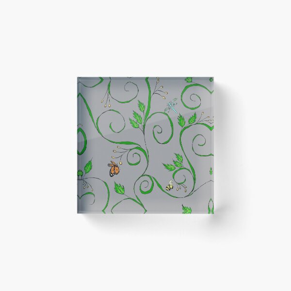 Item preview, Swirling vines with insects designed and sold by SaraKenny.
