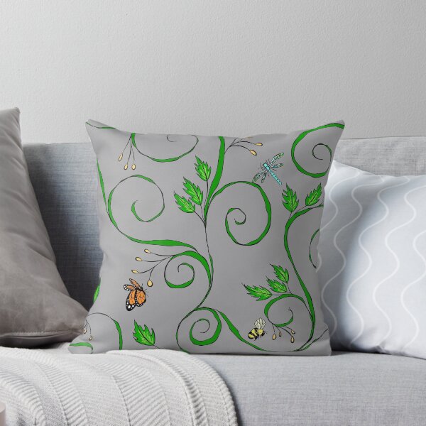 Item preview, Swirling vines with insects designed and sold by SaraKenny.